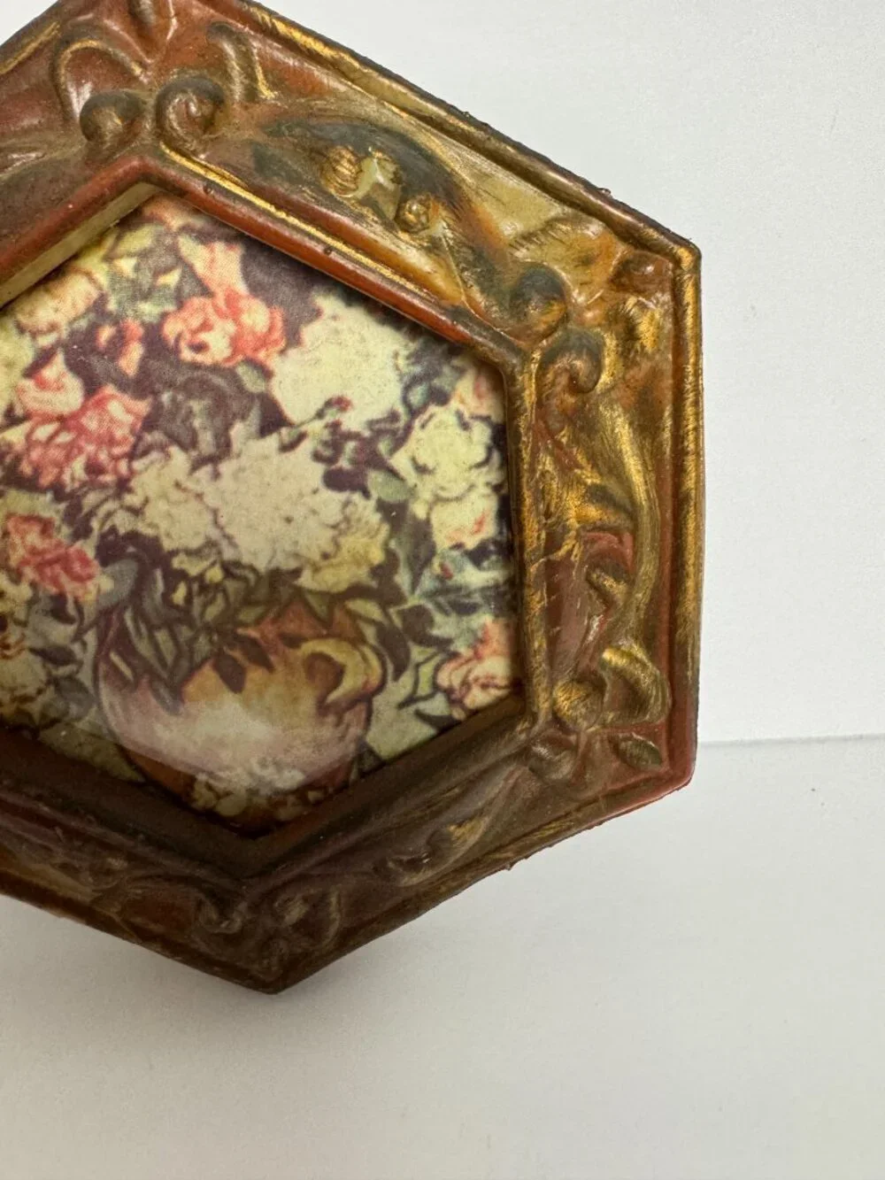 Vintage Mini Hexagonal Picture Frame